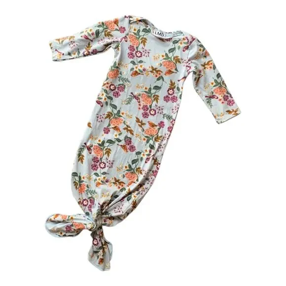 Little Miss Dessa 🌺 Made In USA Floral Knot Gown - Picture 5 of 7